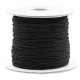Coloured elastic cord 0.8mm Black